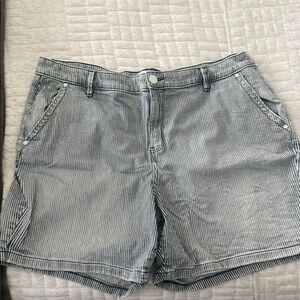 Lane Bryant Gray Bermuda Shorts Relaxed Fit